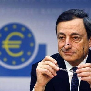 Mario Draghi habló en una conferencia de prensa el 7 de marzo de 2019