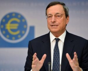 Mario Draghi habló en una conferencia de prensa
